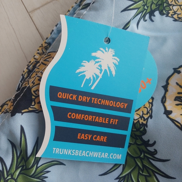 TRUNKS Surf and Swim Co. Pineapple Print Swim Shorts - Picture 8 of 13
